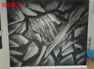 Pintura Mural Habitacion Rocas 300x100000
